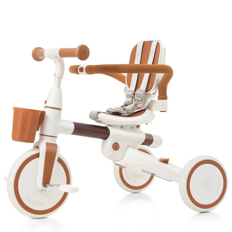 7 In 1 Baby Tricycle, Toddler Tricycle With Removable And Adjustable Push Rod,For 18-72 Months
