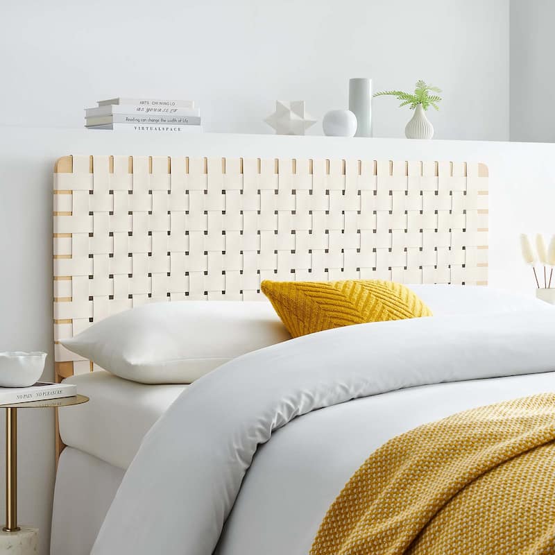 Sparta Twin/Full/Queen/King Vegan Leather Weave Headboard