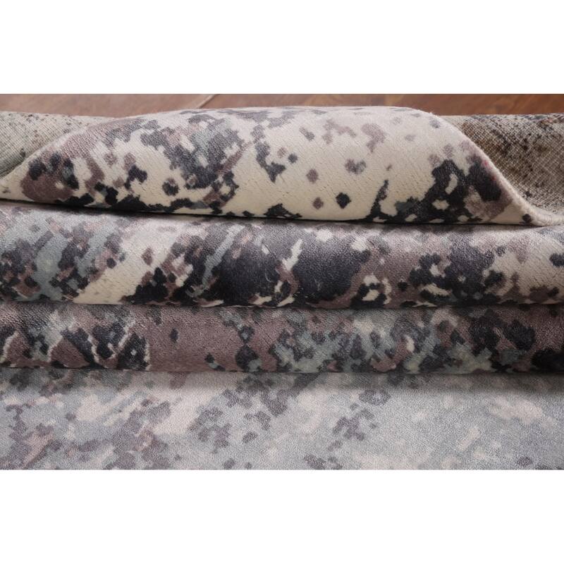 Abstract / Modern Area Rug Handmade Wool Carpet - 5'11"x 8'11"