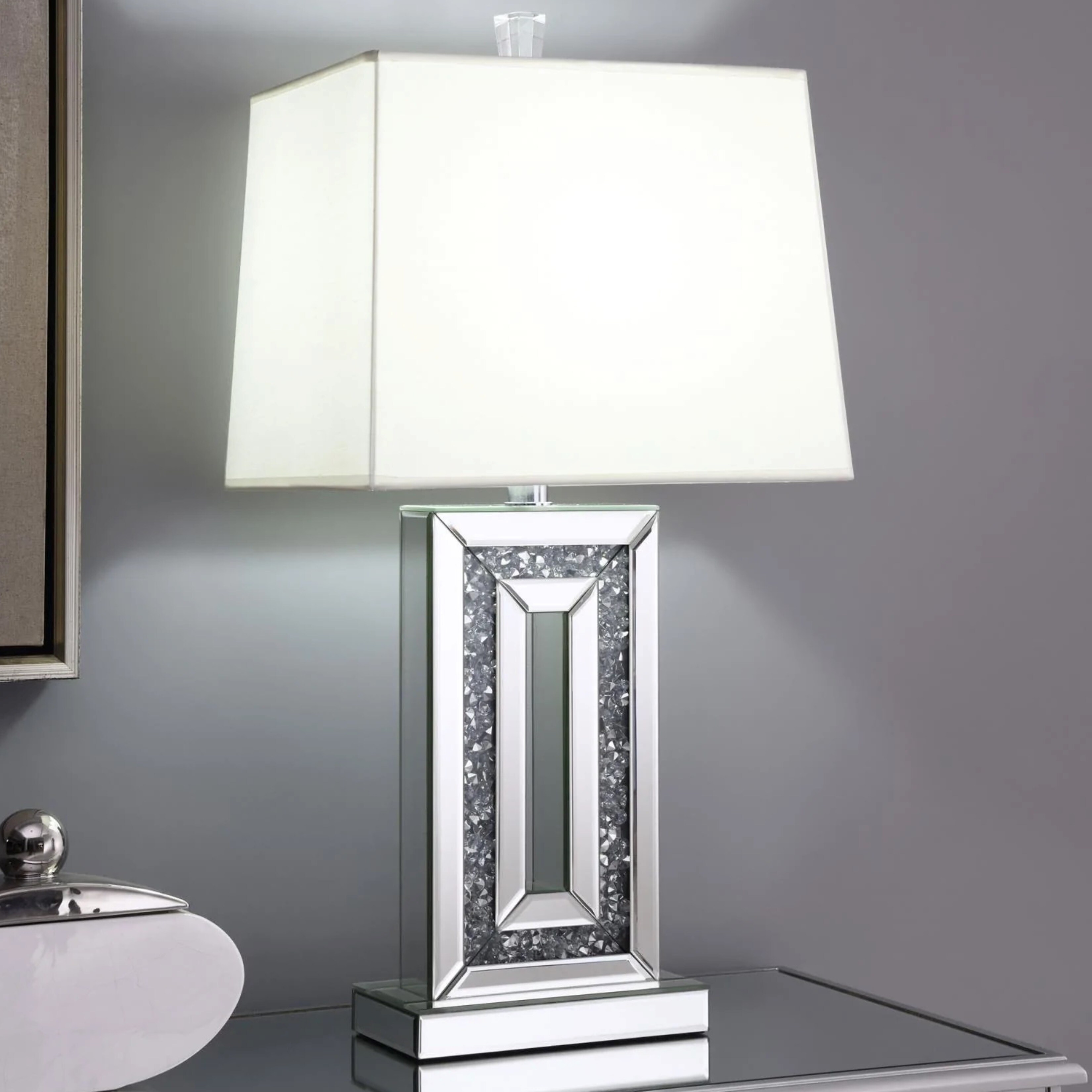 Mirrored bedside lamps sale