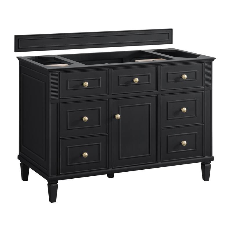 James Martin Vanities Lorelai 48" Single Vanity, Black Onyx