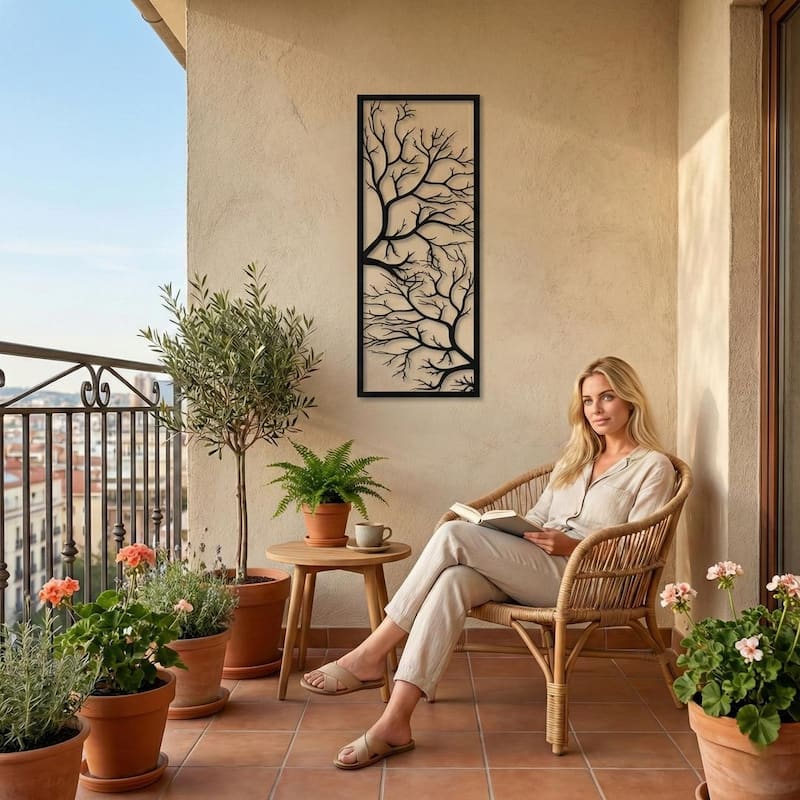 Tree Branch Metal Wall Decor for Home and Outside