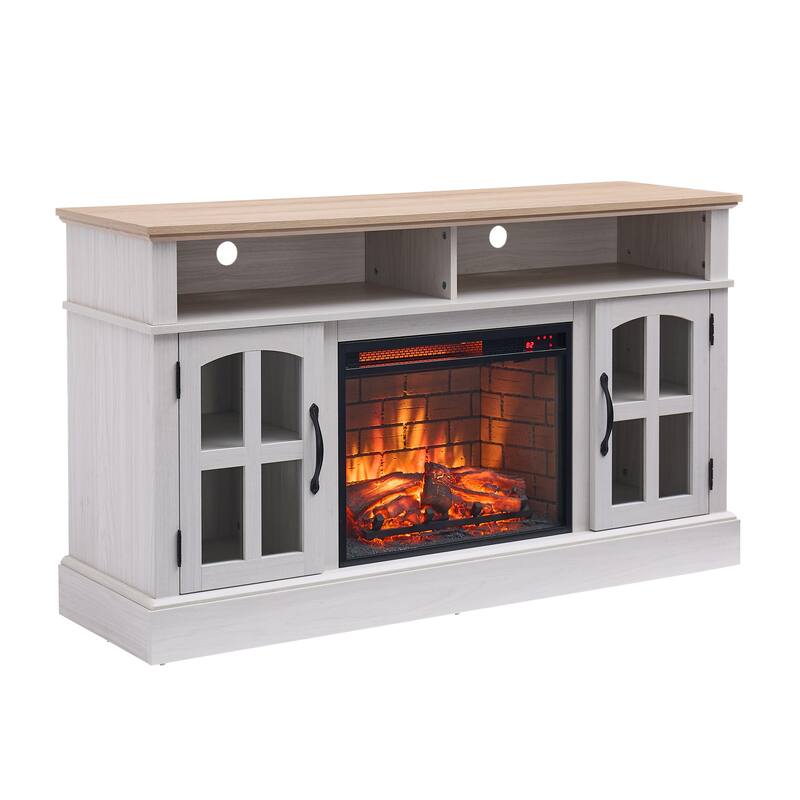 Fireplace TV Stand, Entertainment Center for TVs up to 70 Inch