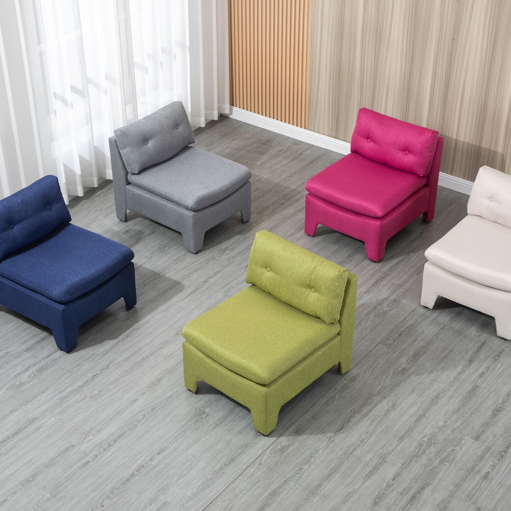 Cushioned deep seat, single lazy chair for Living room