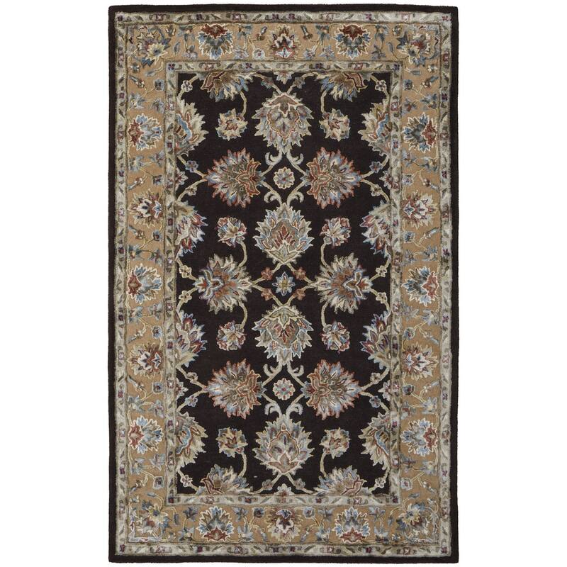HomeRoots Floral Traditional Rectangle Area Rug