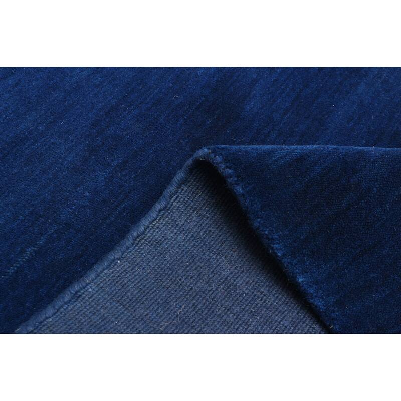 ECARPETGALLERY Hand Loomed Kashkuli Gabbeh Dark Navy Wool Rug - 4'0 x 5'6