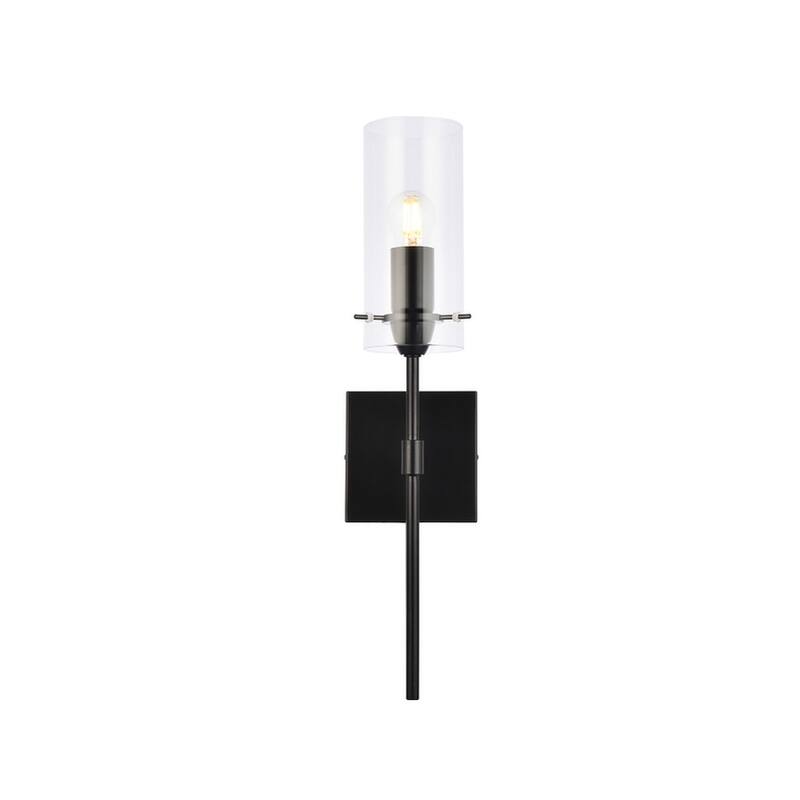 Erin 1 Light Wall Sconce - Black