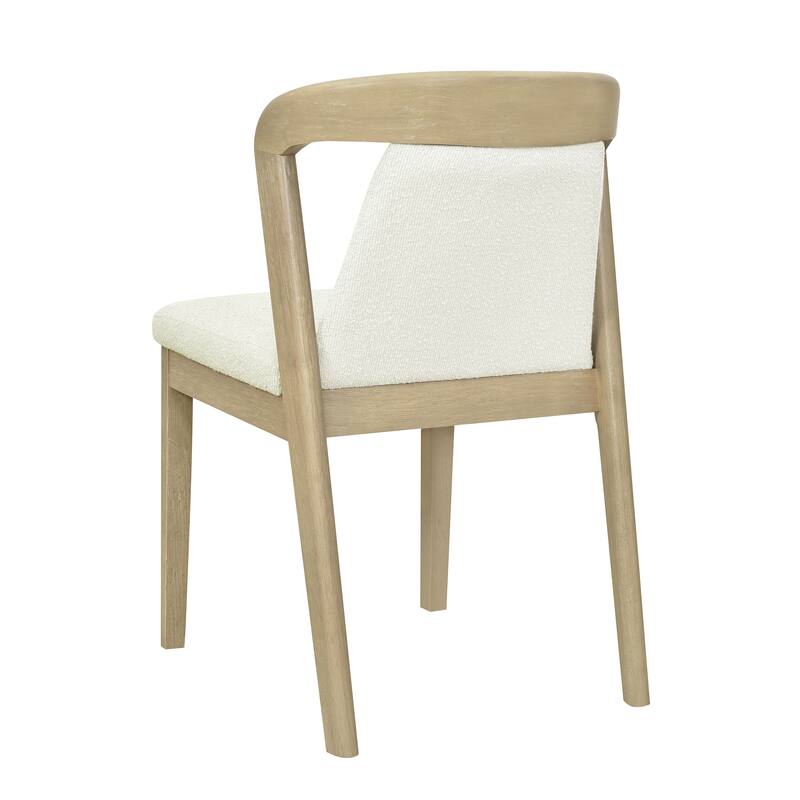 Christopher Knight Home - Ashlin Contemporary Upholstered Armless Dining Chairs with Rubberwood Frame, Set of 2