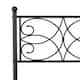 VECELO Metal Bed Frame with High Headboard and Footboard, Platform Beds with Heavy Duty Mattress Foundation