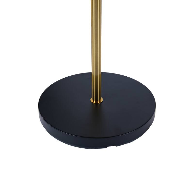 Modern Floor Lamp for Living Room, Floor lamp with Black Outer and White Inner 110-120V Tall Corner Lamp