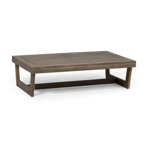 Sherwood Outdoor Acacia Wood Coffee Table by Christopher Knight Home