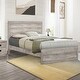 preview thumbnail 2 of 17, Rustic Full Pine Platform Bed Frame with Natural Wood Look