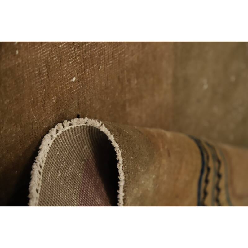 Hand Knotted Oriental 100% Wool Carpet Traditional Pictorial Yellow & Gold Art Deco Area Rug - 19' 0'' X 11' 9''