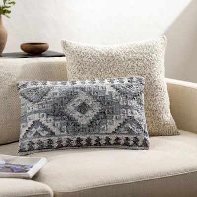 Emalee Rustic Diamond Accent Pillow