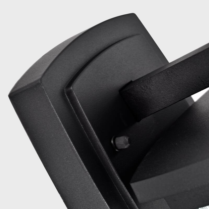 1-light Textured Black Outdoor Wall Lantern