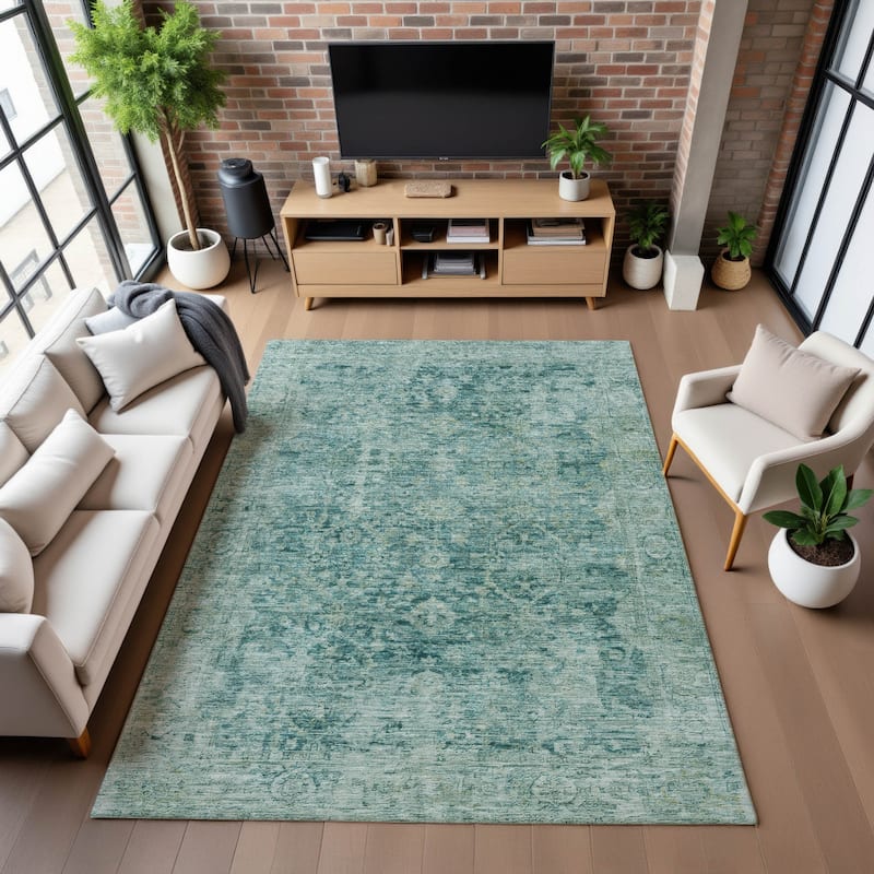 Premium Washable Super Soft Vintage Traditional Mayfield Rug