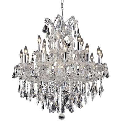 Fleur Illumination 19 light Chrome Chandelier