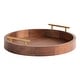 preview thumbnail 61 of 89, Kate and Laurel Lipton Round Decorative Tray with Metal Handles