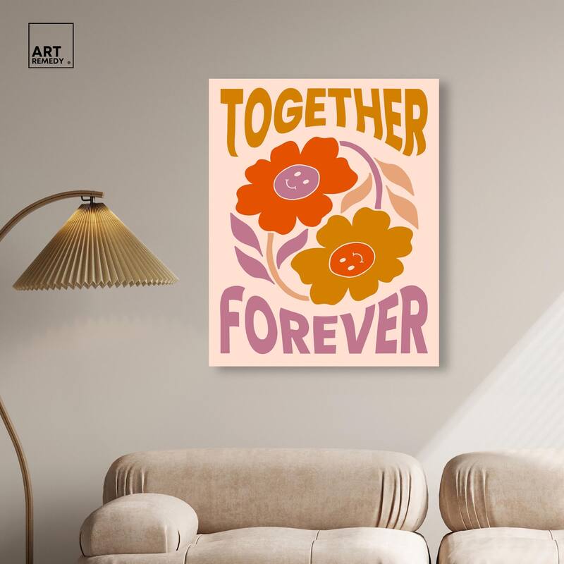 We Together Canvas by Art Remedy, Gallery Wrapped