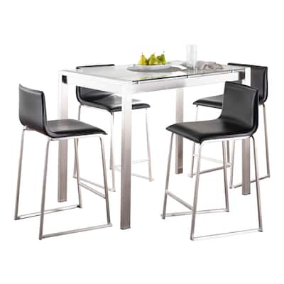 Strick & Bolton Forrest Mara Upholstered 5-Piece Counter Height Dining Set