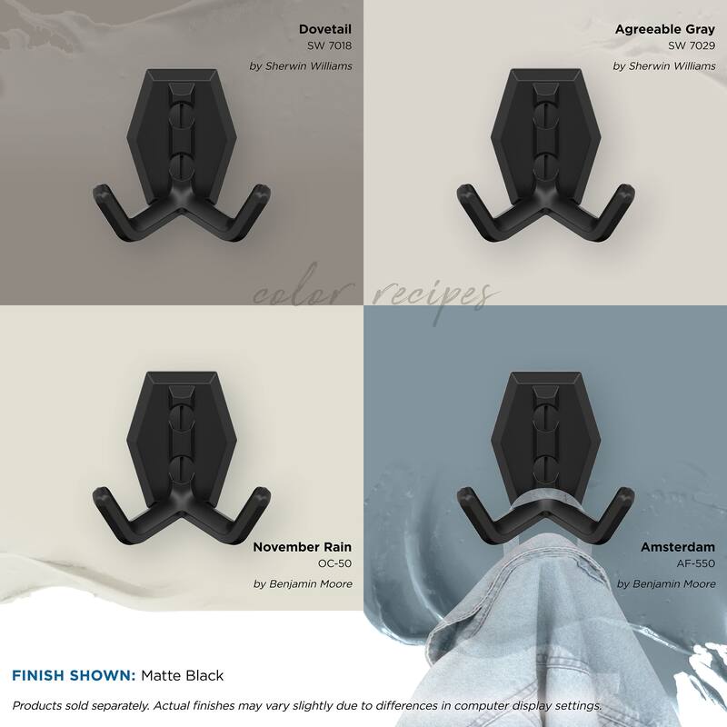 Amerock Benton Double Prong Decorative Wall Hook