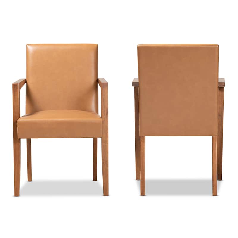 Andrea Mid-Century Modern 2-PC Armchair Set