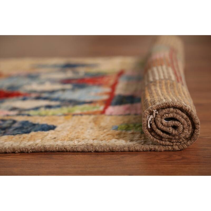 Tribal Moroccan Oriental Runner Rug Handmade Multi-Color Wool Carpet - 3'0" x 9'9"