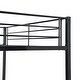 preview thumbnail 7 of 14, Metal Frame Twin over Twin Size Modern Style Bunk Bed with Safe Stairs,No Box Spring Required and Easy Assembly