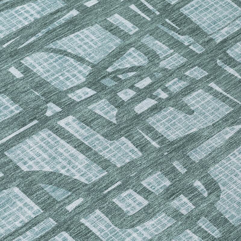 Machine Washable Indoor/ Outdoor Modern Centurion Chantille Rug