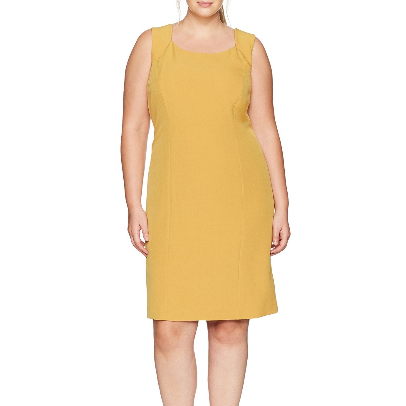 kasper yellow dress