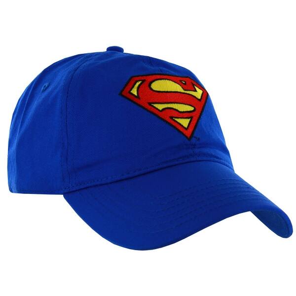 Shop Dc Comics Superman Embroidered Baseball Cap Overstock