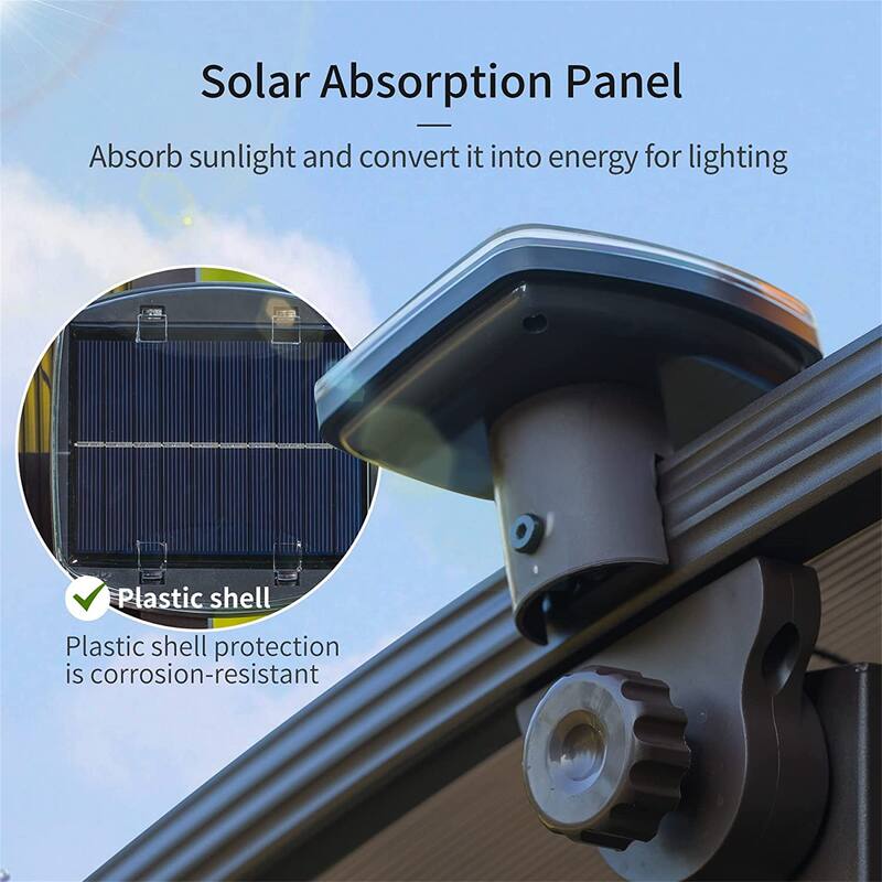 Steel Frame 2-Person Porch Swing with Adjustable Canopy, Solar LED Lights and Sunbrella Cushions