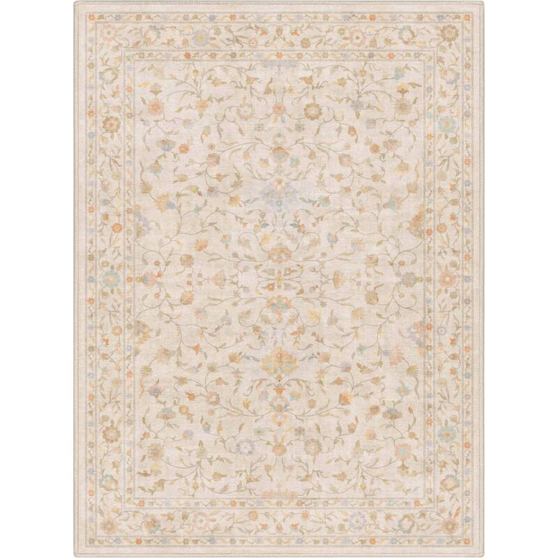 Well Woven Apollo Serapi Yazd Traditioal Floral Flat-Weave Area Rug