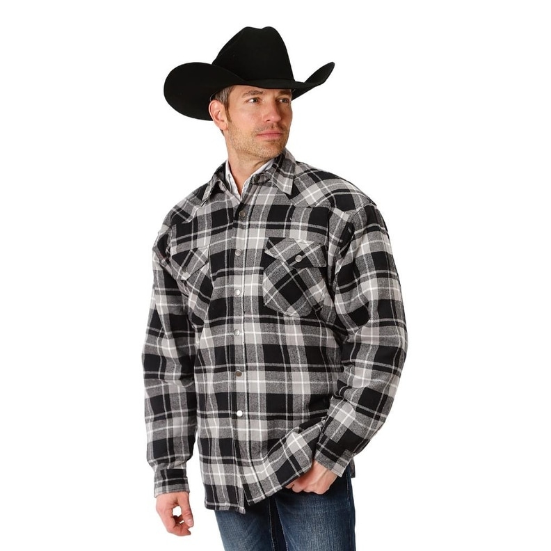 plaid western jacket