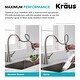 preview thumbnail 7 of 32, Kraus Nolen 2-Function 1-Handle Pulldown Kitchen Faucet