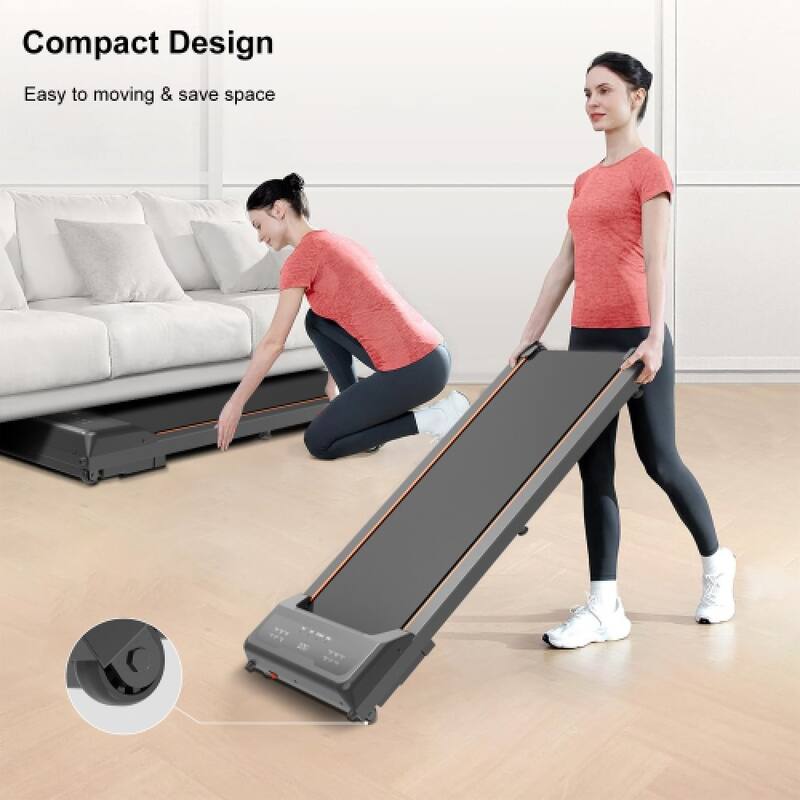 Walking Pad Treadmill Under Desk,Portable Standing Desk Treadmill 2.5 HP, Walking Pad with Remote Control & LED display