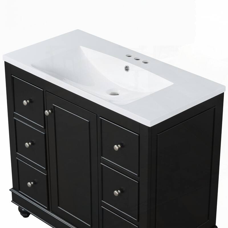 Bathroom Vanity with Ceramic Sink Combo