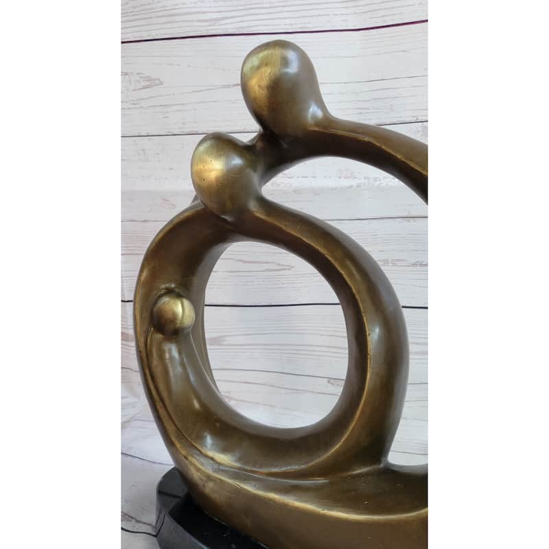 Signed Original Artwork By Fransisci Abstract Couple Romance Sculpture