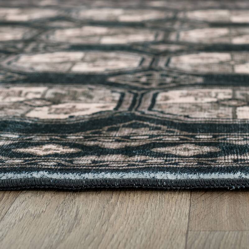 World Rug Gallery Transitional Moroccan Washable Non Slip Area Rug