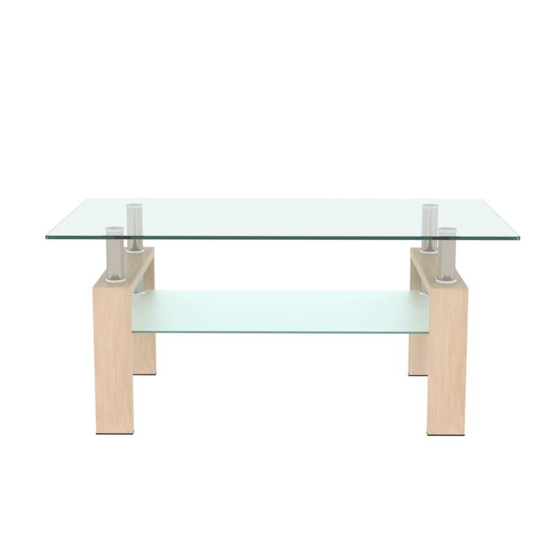 Modern Rectangle Glass Coffee Table