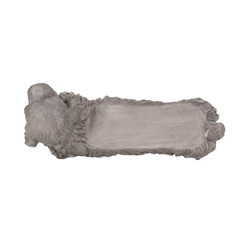 Roomfitters Cocker Spaniel Dog Statue, Decorative Animal Sculpture for Garden or Home, Gray