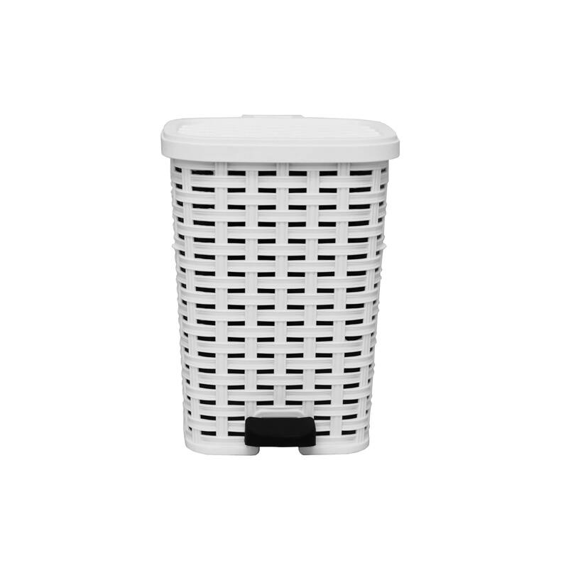 12 qt Wicker Step Trash Can