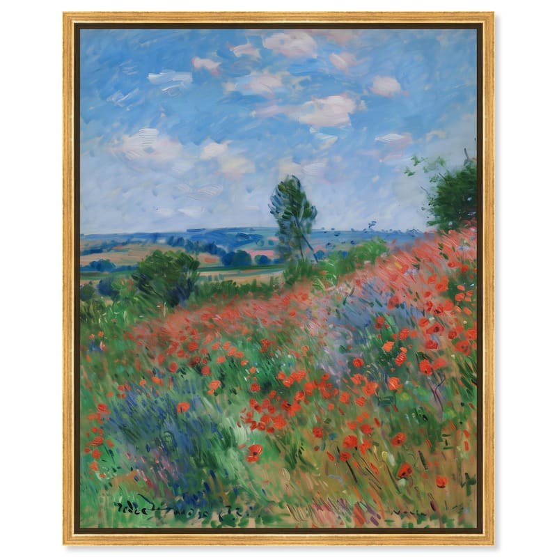Blanket of Poppies II Canvas by Art Remedy - Gold - 16" x 20"