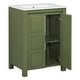 preview thumbnail 128 of 161, GDFStudio - Elysia Wood Bathroom Vanity with Ceramic Sink & Storage Cabinet Organizer