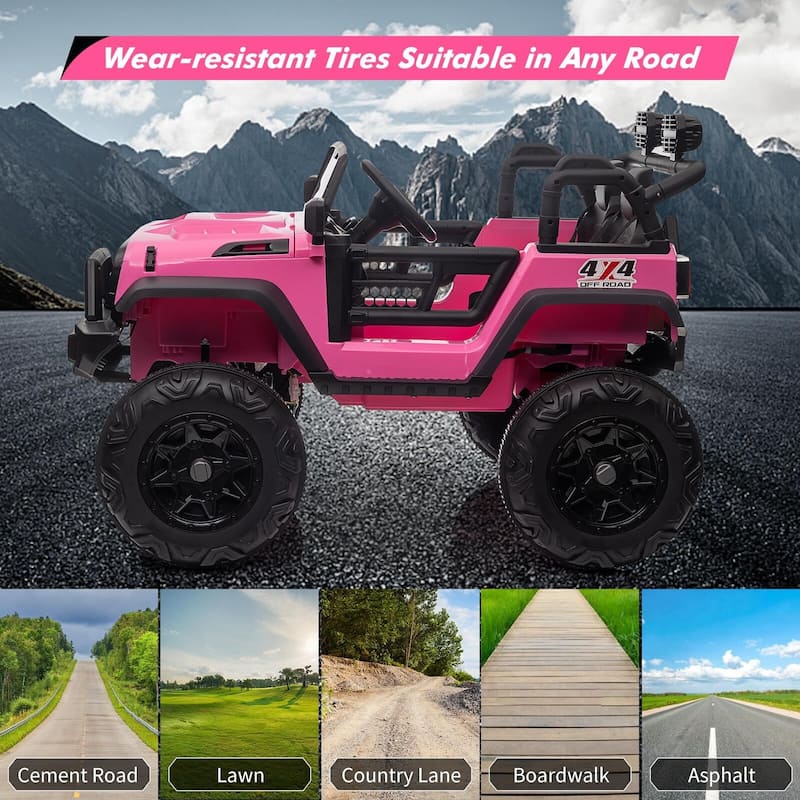 2 Seats 24V Kids Ride on Truck with Remote Control