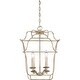 preview thumbnail 2 of 0, Gallery 4-Light Foyer Pendant in Century Silver Leaf