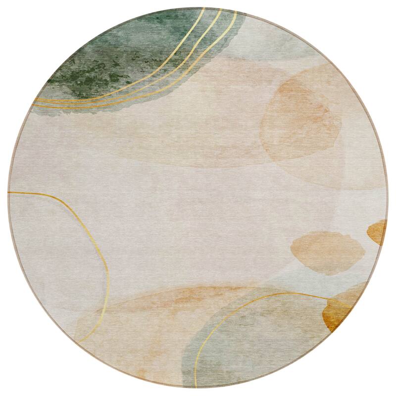 Belu Artistic Abstract Weather Resistant Timeless Fusion Outdoor Rug