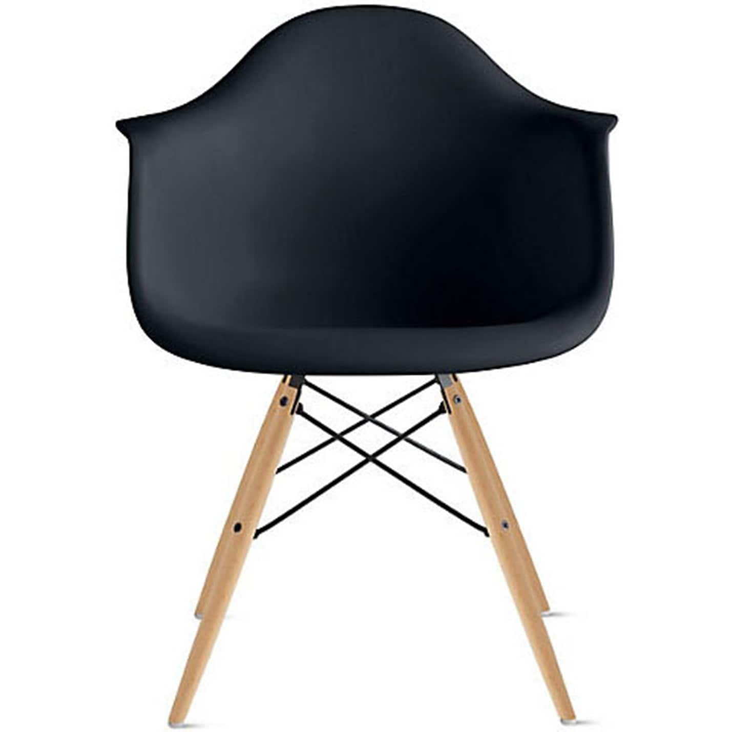 2xhome Plastic Dining Room Chair Desk Retro Designer Kitchen Natural Wood Legs Molded Shell Eiffel Vintage Dowel Dsw Office