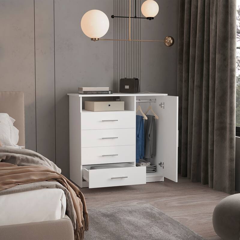 FM Furniture Carolina Dresser with 4 Drawers