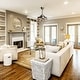 preview thumbnail 3 of 7, 36" Industrial Retractable 3-Blade Ceiling Fan Chandelier with Remote